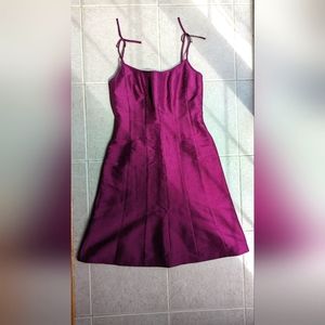 Ann Taylor Burgundy Spaghetti Strap Mini Dress Size 4P